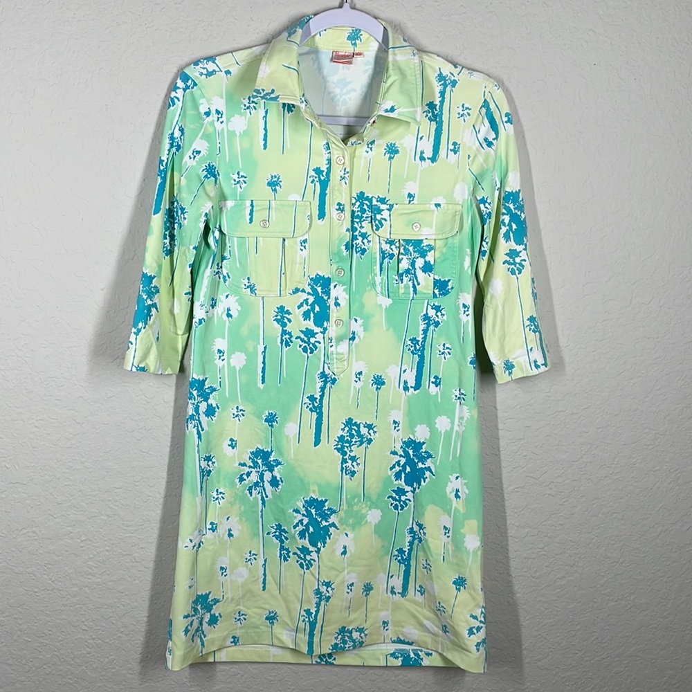 Persifor Winpenny dress palm tree print XS